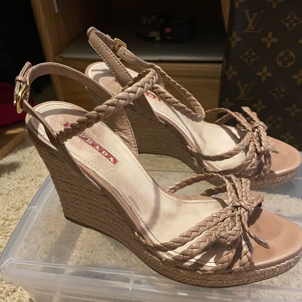 Prada wedges